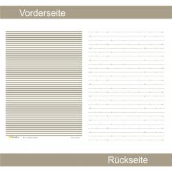 Pastellbraun gestreift - Designpapier